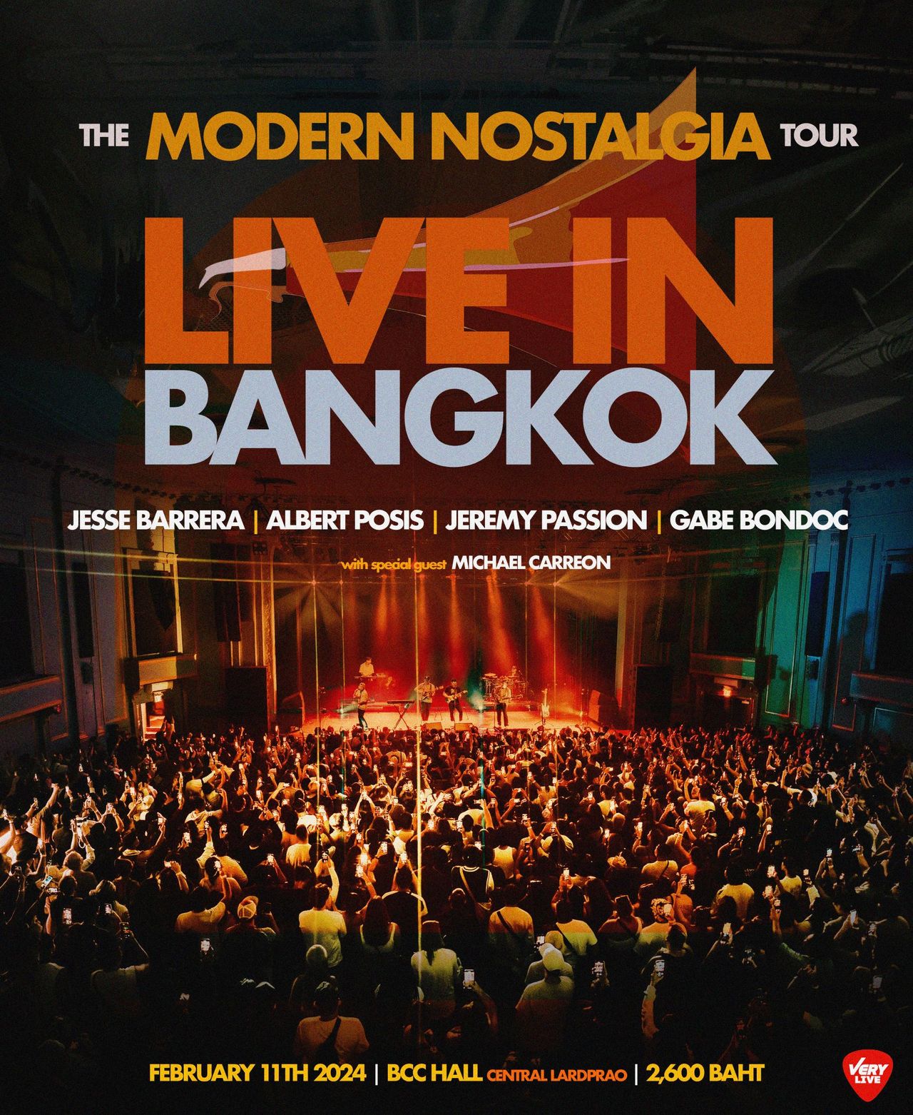 คอนเสิร์ต The Modern Nostalgia Tour จัดขึ้นที่ BCC Hall เซ็นทรัล ลาดพร้าว ในวันที่ 20 กุมภาพันธ์นี้