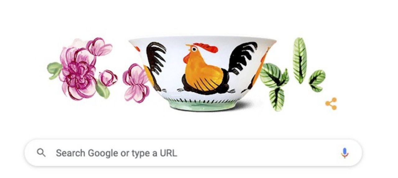 Google Doodle ร่วมเฉลิมฉลองวันชามตราไก่จากลำปาง