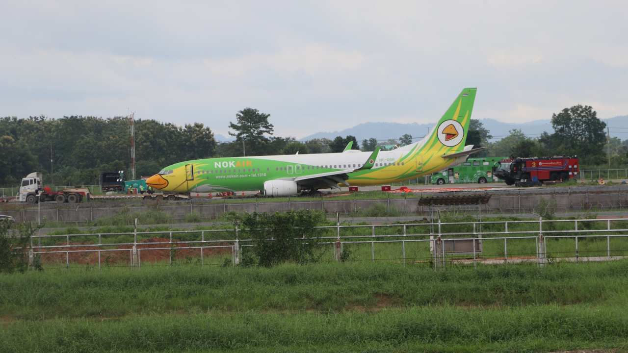 กู้โบอิ้ง 737 นกแอร์ ล่าสุดดึงเครื่องขึ้นจากดินได้แล้ว คาดเปิดทันตามกำหนด