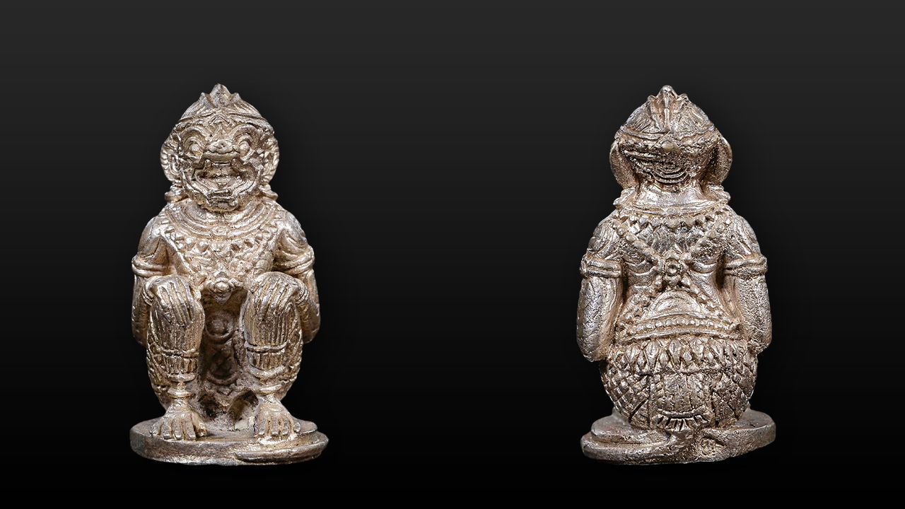 หนุมาน เนื้อเงิน หลวงปู่ทิม วัดละหารไร่ ของโต เจริญพร.