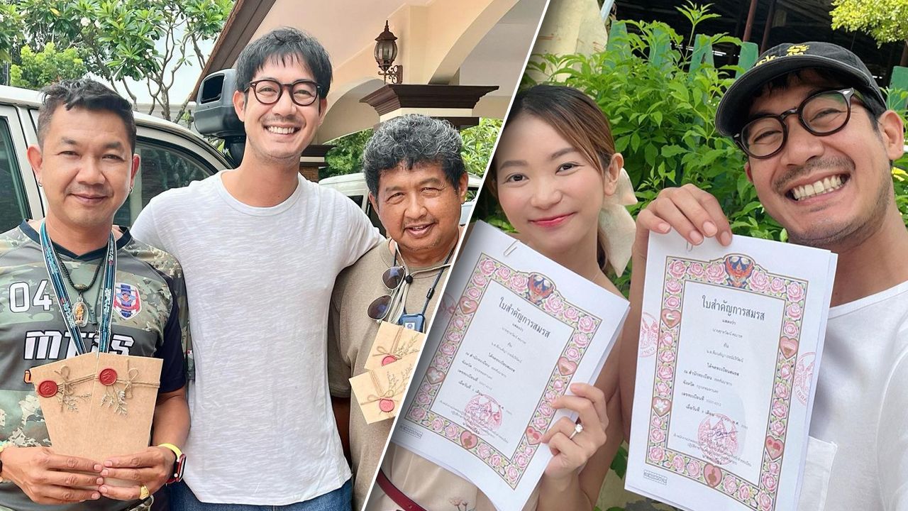 ส่องภาพการ์ดแต่งงาน เวียร์-วิกกี้ เรียบๆ แต่ดูเก๋มาก