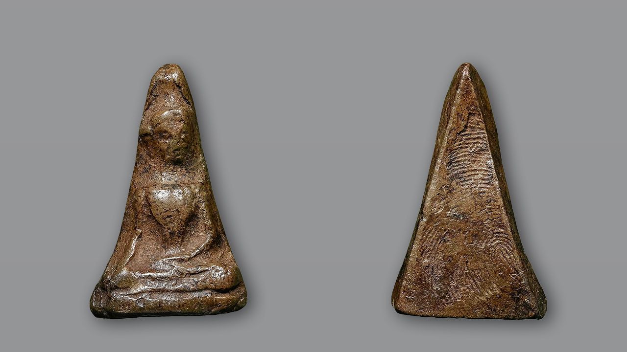 พระผงสุพรรณ พิมพ์หน้าหนุ่ม วัดพระศรีรัตนมหาธาตุ ของศุภชัย สายัณห์ .