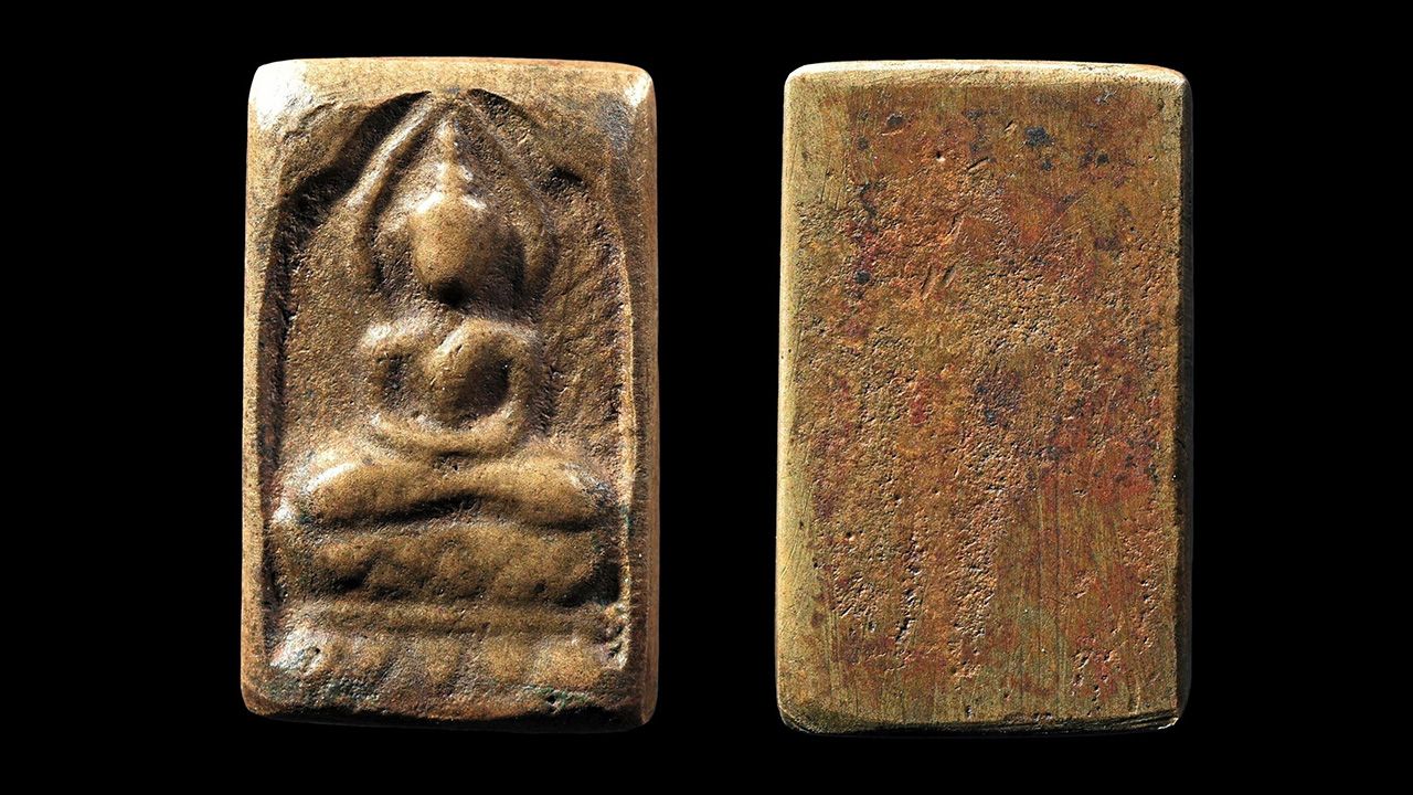 เหรียญหล่อพระพุทธ พิมพ์ตัดชิดใหญ่ หลวงปู่ศุข วัดปากคลองมะขามเฒ่า ของจตุโชค สัยยะนิฐี.