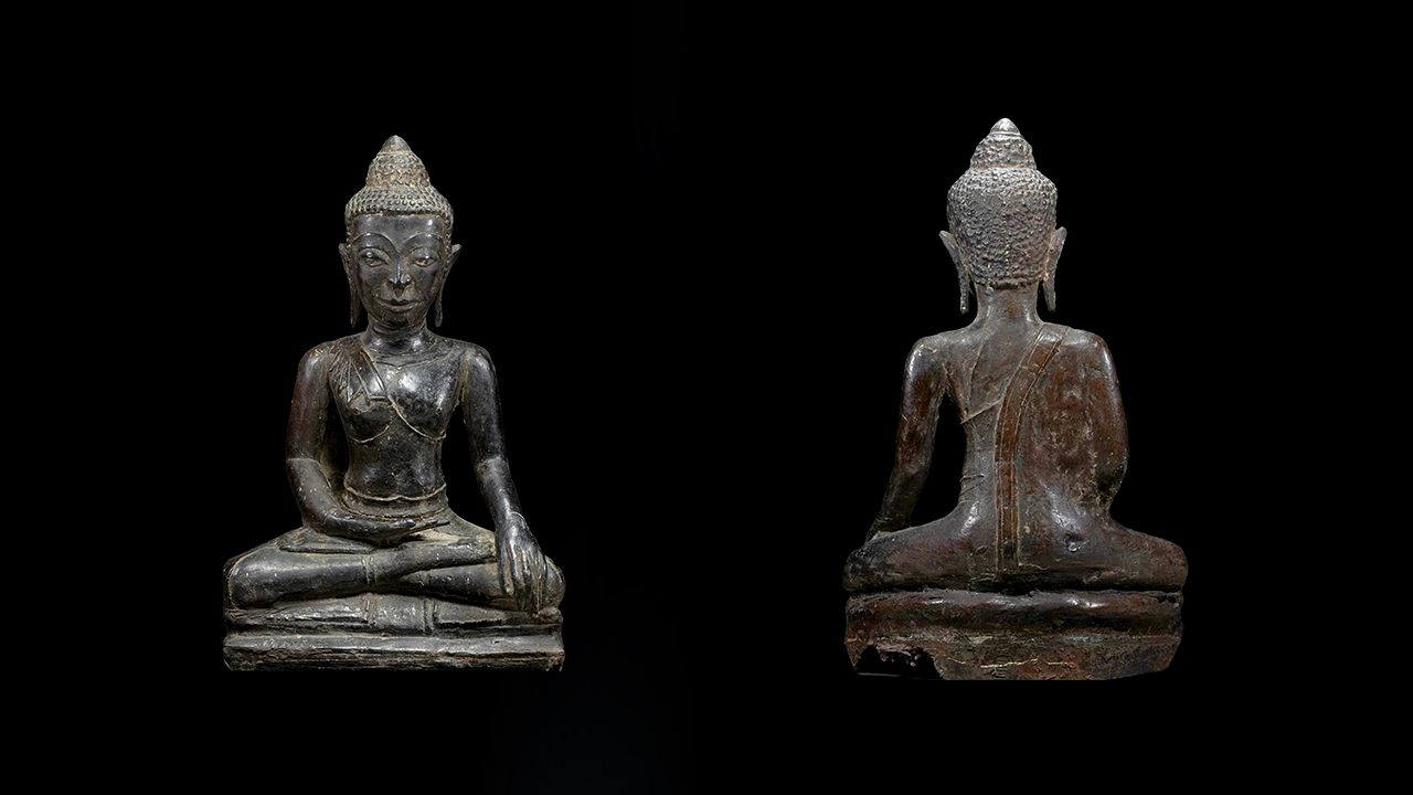 พระพุทธรูปบูชา พุทธศิลป์เชียงแสนเมือง นครฯ หน้าตัก 7'' ของ บุญส่ง ธาดาประดิษฐ์.