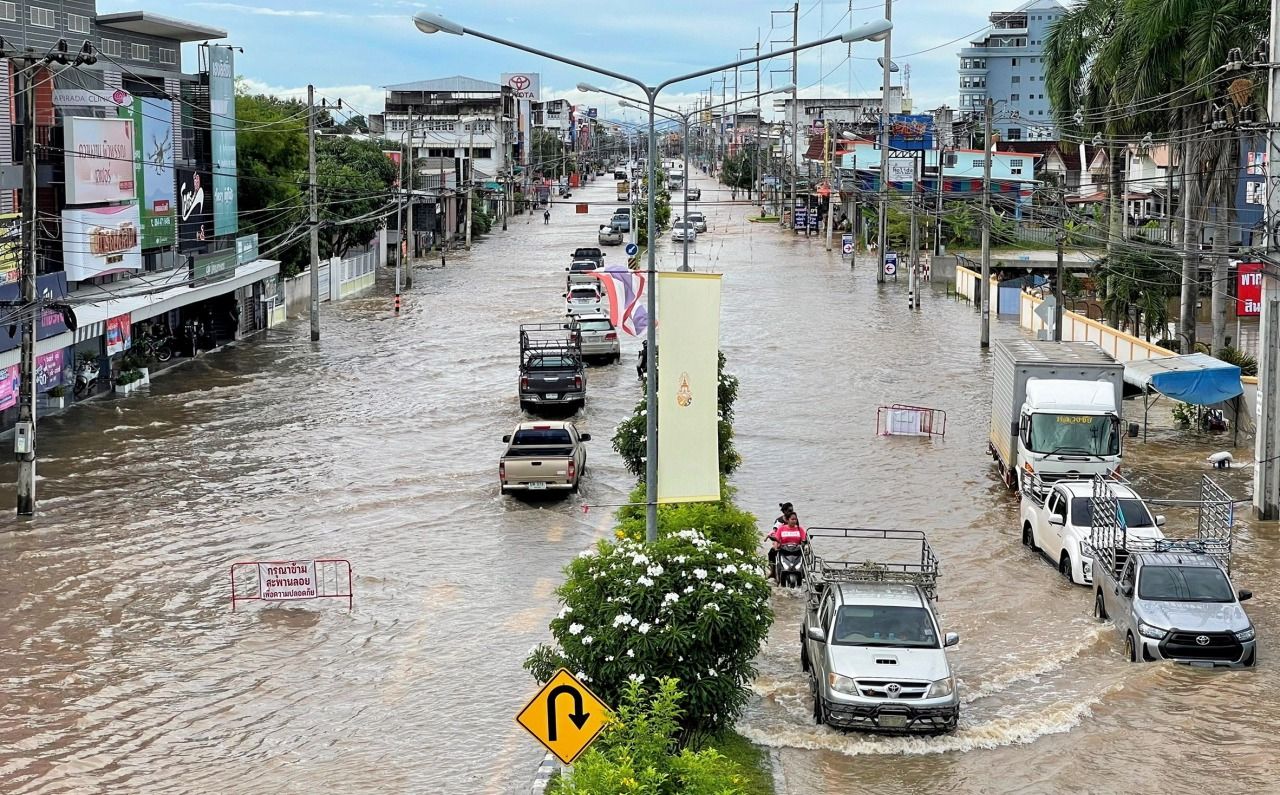 น้ำท่วมใน อ.หล่มศักดิ์ จ.เพชรบูรณ์ เมื่อวันที่ 4 ต.ค. 2565