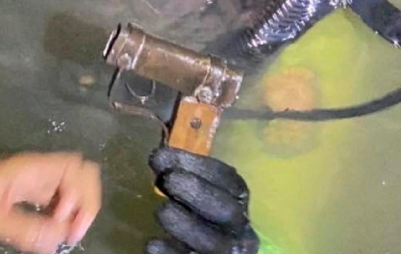 ปืนที่ก่อเหตุถูกโยนลงคลอง