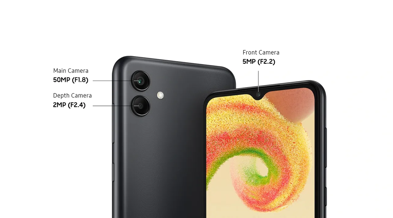 Galaxy A04 กล้องหลัก 50 ล้านพิกเซล
