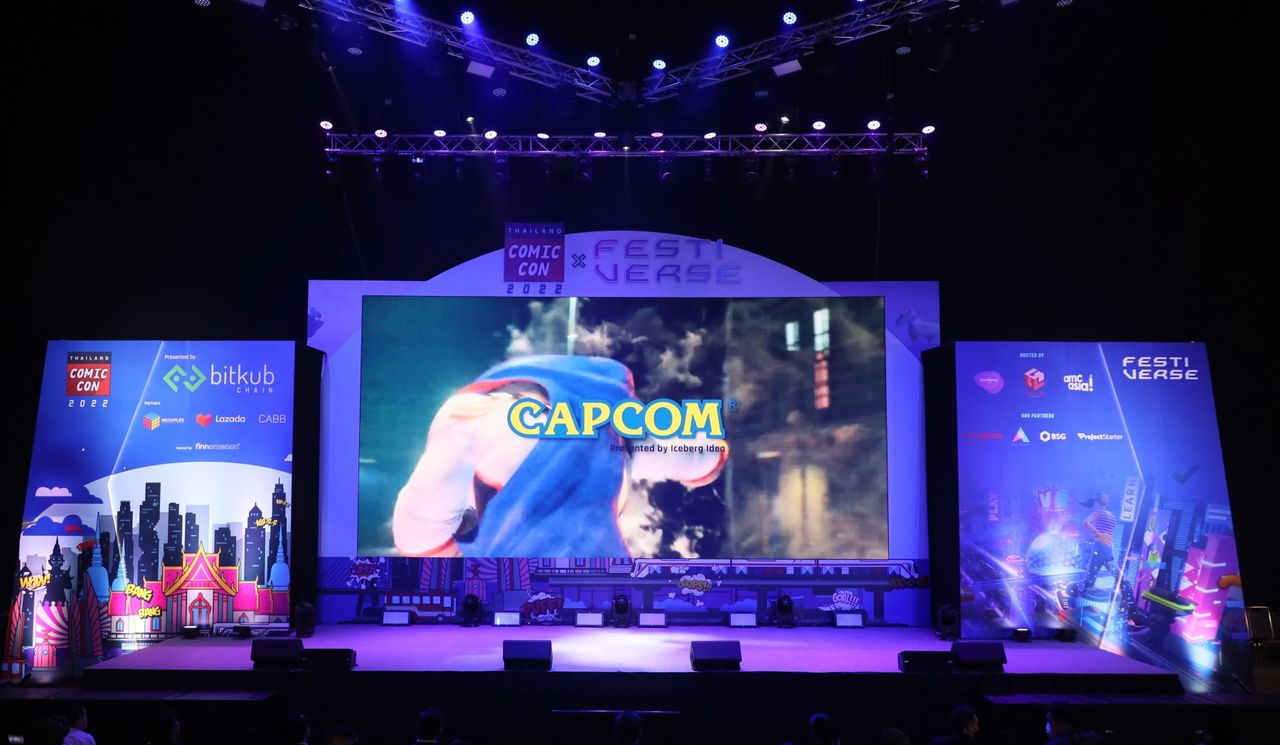 บูธของ Capcom ในงาน Thailand Comic Con 2022