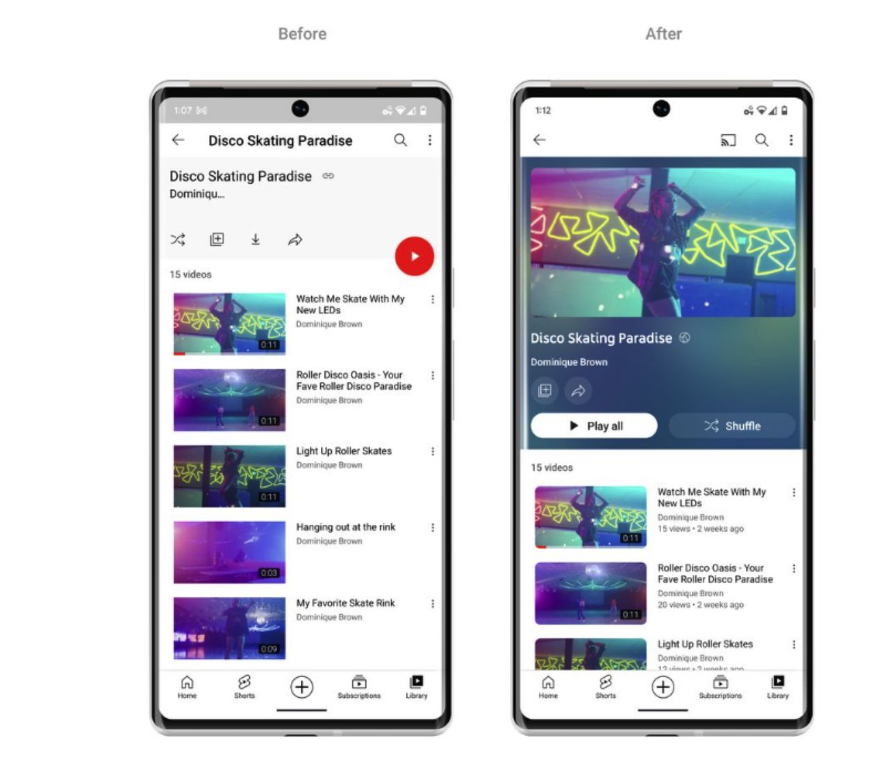 ธีมสีเข้ม พื้นหลังของคลิปดูสบายตาขึ้น