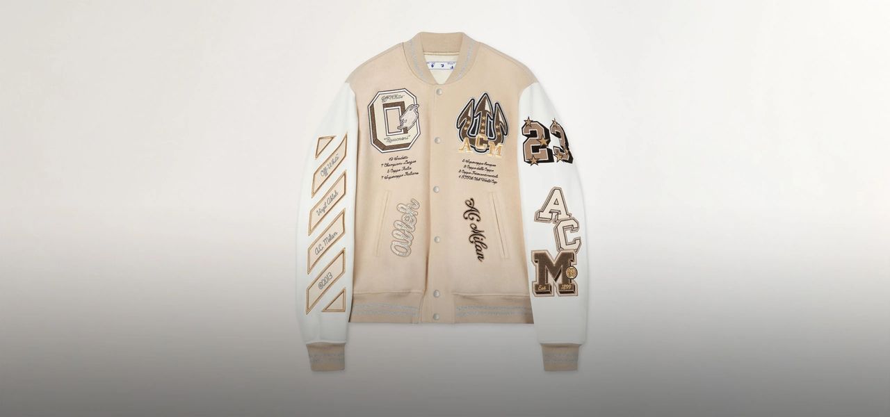 แจ็กเกตอย่างไม่เป็นทางการของออฟ-ไวท์ และเอซี มิลาน