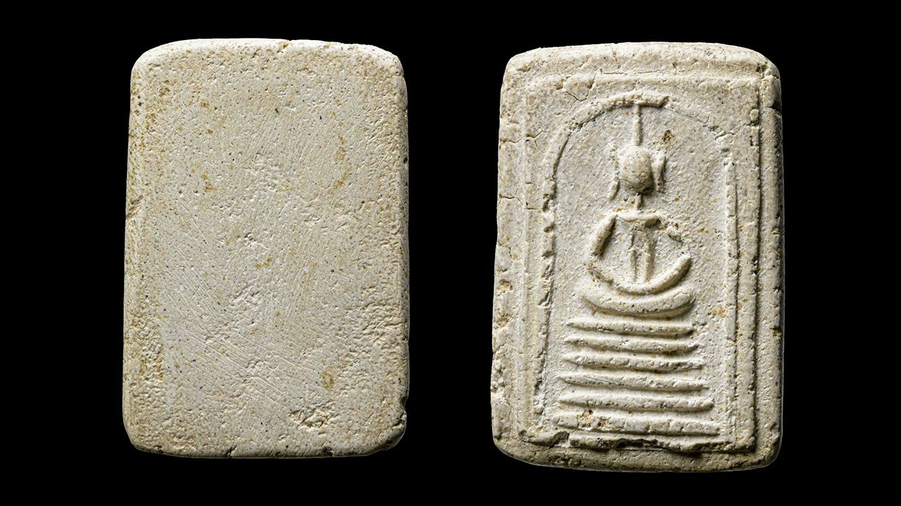 พระสมเด็จเกศไชโย พิมพ์ ๖ ชั้น อกตัน วัดไชโยวรวิหาร ของแม็ก ช้างเผือก.