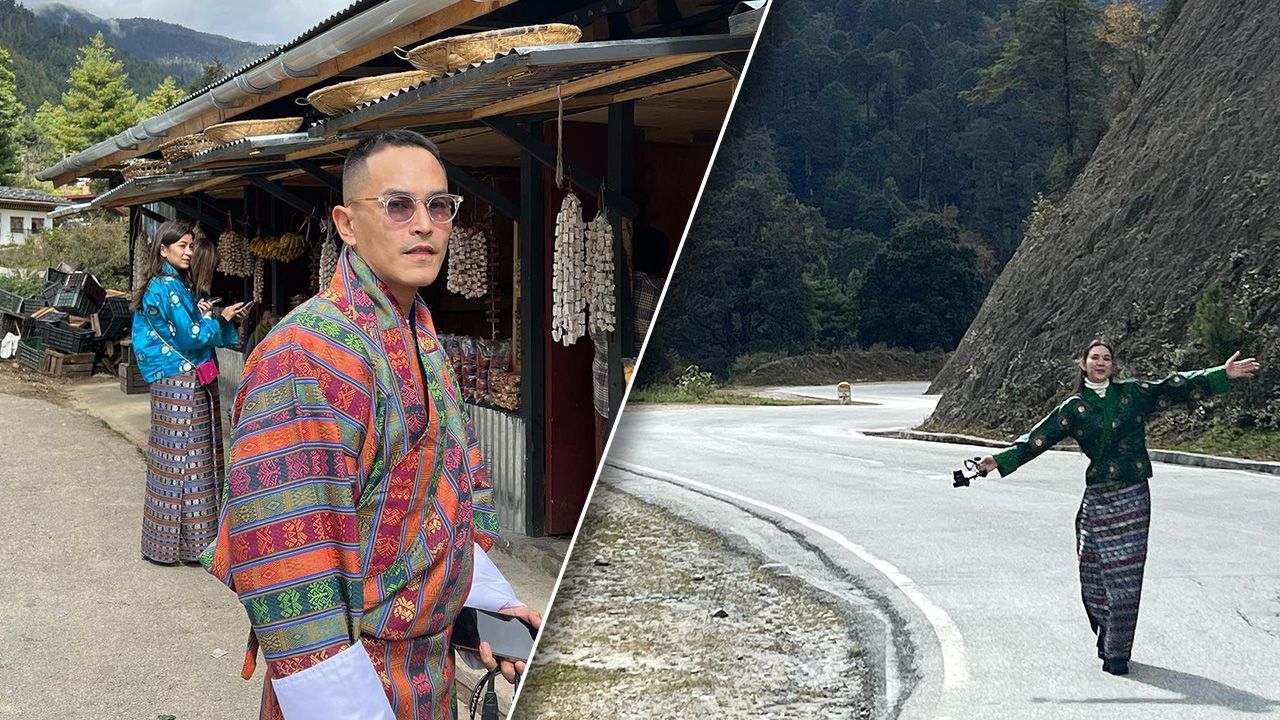 แมท-สงกรานต์ เที่ยวภูฏาน สวยหล่อในชุดประจำชาติ แฟนๆ ลุ้นรูปคู่