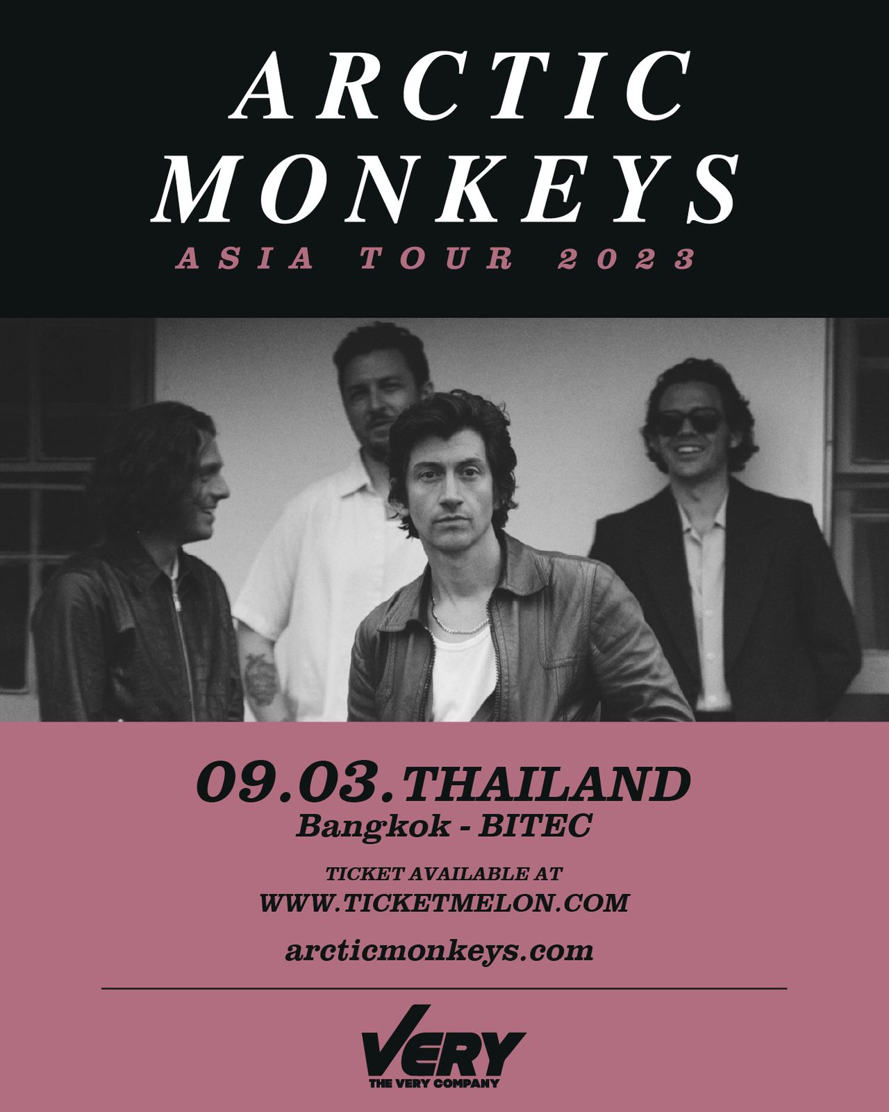 คอนเสิร์ต Arctic Monkeys ครั้งแรกในเมืองไทย จัดในวันที่ 9 มีนาคม 2023 ราคาบัตรเริ่มต้น 4,000 บาท