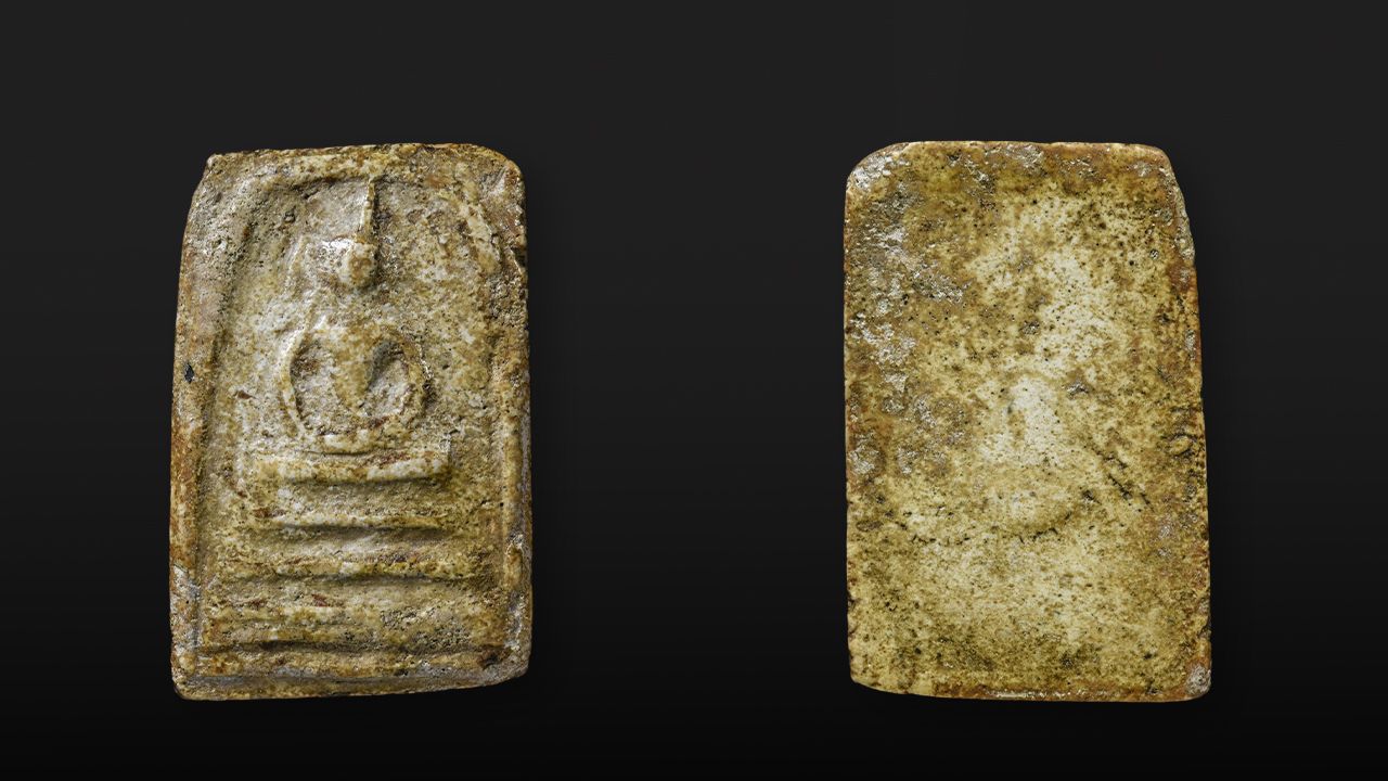 พระสมเด็จบางขุนพรหม พิมพ์เส้นด้าย กรุเก่า วัดใหม่อมตรส ของโจ๊ก ลำพูน.