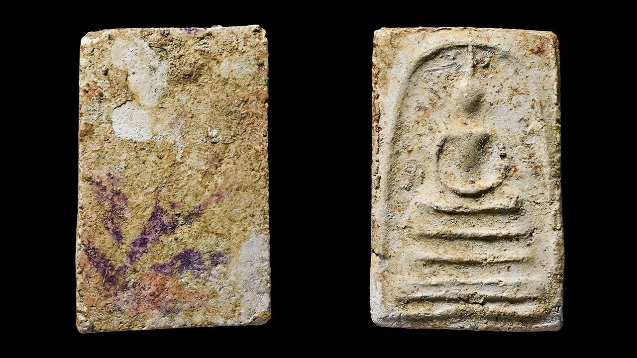 พระสมเด็จบางขุนพรหม พิมพ์เส้นด้าย วัดใหม่อมตรส ของอ้วนลอยฟ้า พระคุ้มครอง.