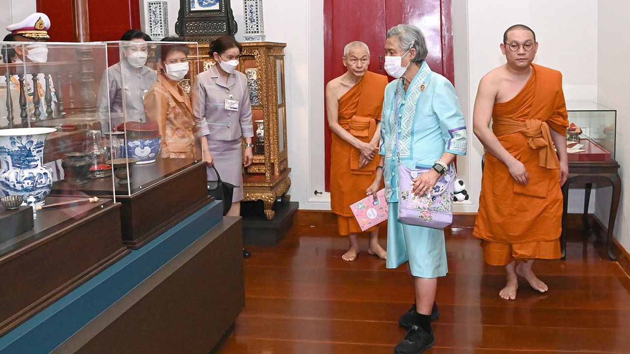 สมเด็จพระกนิษฐาธิราชเจ้า กรมสมเด็จพระเทพรัตนราชสุดาฯ สยามบรมราชกุมารี เสด็จพระราชดำเนินไปทรงเปิด พิพิธภัณฑ์ตำหนักสมเด็จพระสังฆราช (แพ ติสฺสเทวมหาเถร) ณ วัดสุทัศนเทพวราราม เขตพระนคร เมื่อวันก่อน.