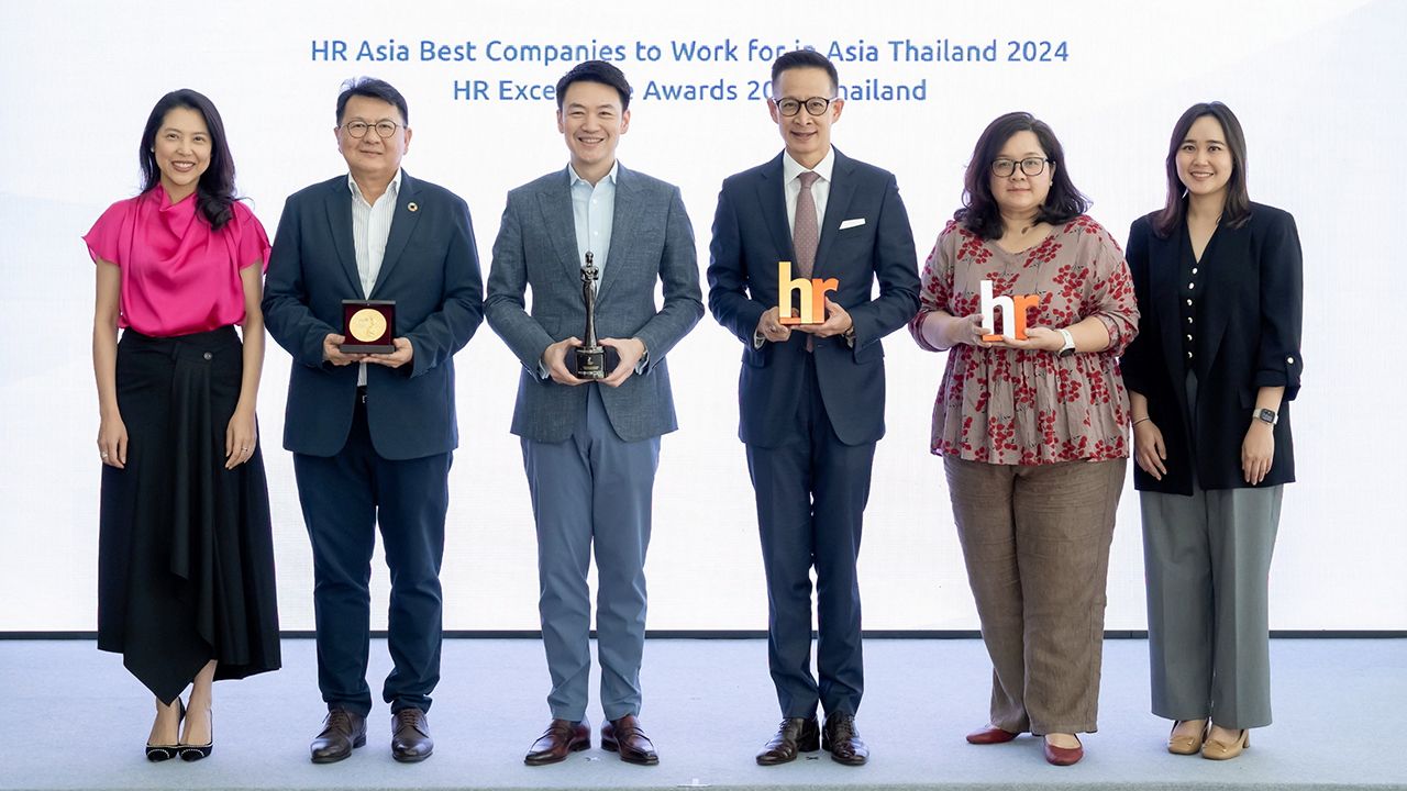 เป็นเลิศ - สาระ ล่ำซำ ซีอีโอเมืองไทยประกันชีวิต รับรางวัล HR Asia Best Companies to Work For in Asia 2024 ความเป็นเลิศในการบริหารทรัพยากรบุคคลและกิจกรรมเพื่อสังคม พร้อม 2 รางวัลจากงาน HR Excellence Awards ที่เมืองไทยประกันชีวิต สำนักงานใหญ่ วันก่อน.