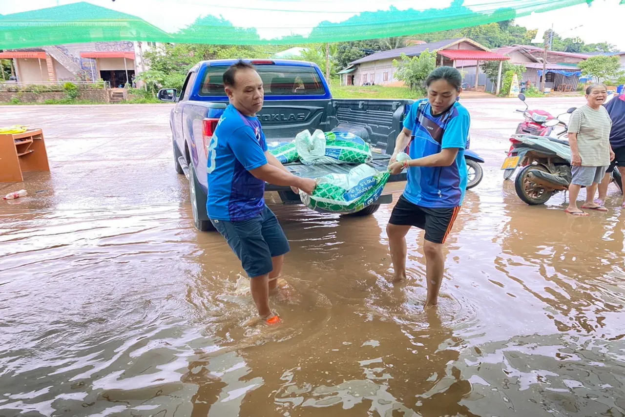 6 จุดเฝ้าระวังแม่น้ำโขง เตือนพายุดีเปรสชันซูลิกถล่มซ้ำ