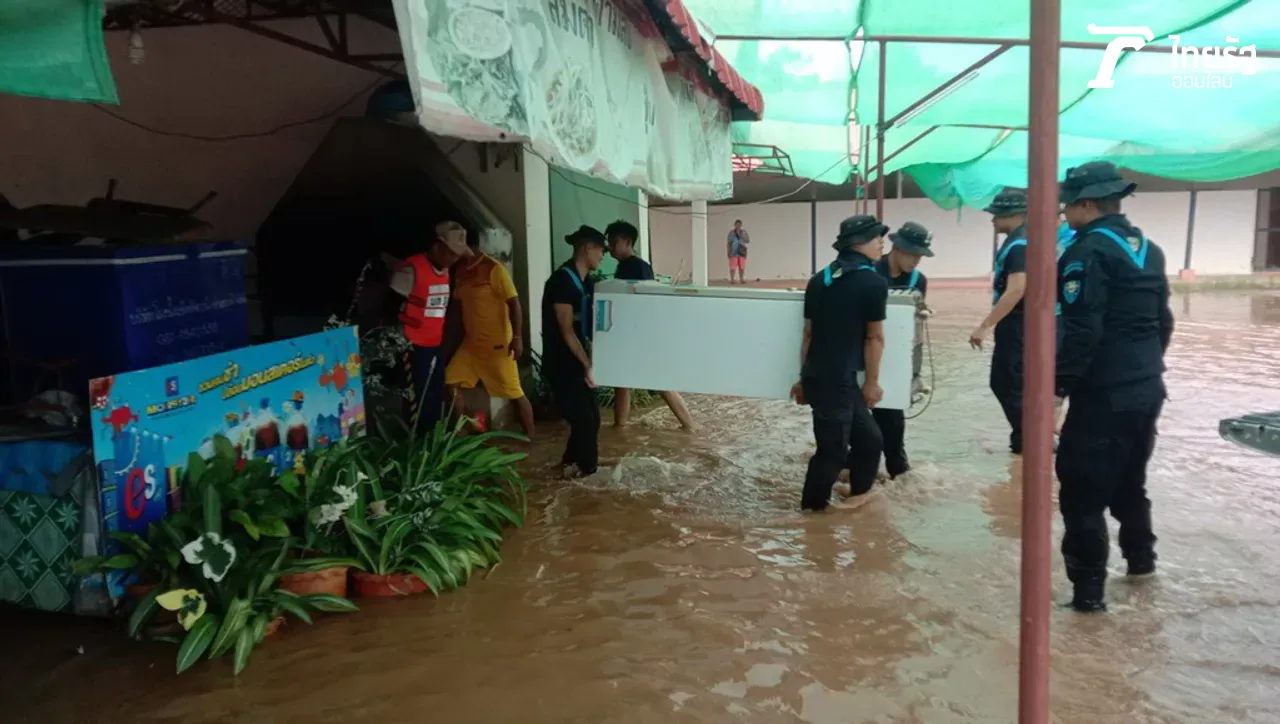 6 จุดเฝ้าระวังแม่น้ำโขง เตือนพายุดีเปรสชันซูลิกถล่มซ้ำ