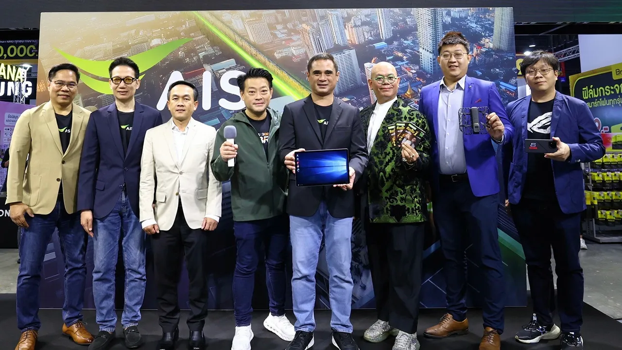 ตามไปซื้อ - ศรัณย์ ผโลประการ และ สรกฤต ลัทธิธรรม มาร่วมในพิธีเปิดงาน “ไทยแลนด์ โมบาย เอ็กซ์โป 2025” พร้อมนำสมาร์ทโฟนแบรนด์ดังมาจัดโปรโมชันและส่วนลดสุดพิเศษให้ลูกค้าเอไอเอส โดยมี วินัย อมรวิรัตนสกุล มาร่วมงานด้วย ที่ศูนย์การประชุมแห่งชาติสิริกิติ์ วันก่อน.