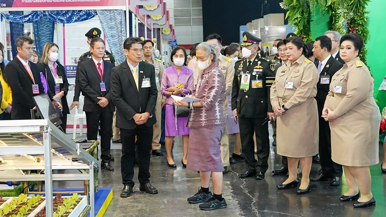 สมเด็จพระกนิษฐาธิราชเจ้า กรมสมเด็จพระเทพรัตนราชสุดาฯ สยามบรมราชกุมารี เสด็จฯไปทรงเปิดงานวันนักประดิษฐ์ ครั้งที่ 26 และพระราชทานรางวัลการวิจัยแห่งชาติ ประจำปี 2568 ณ ไบเทค บางนา เมื่อวันที่ 2 กุมภาพันธ์.