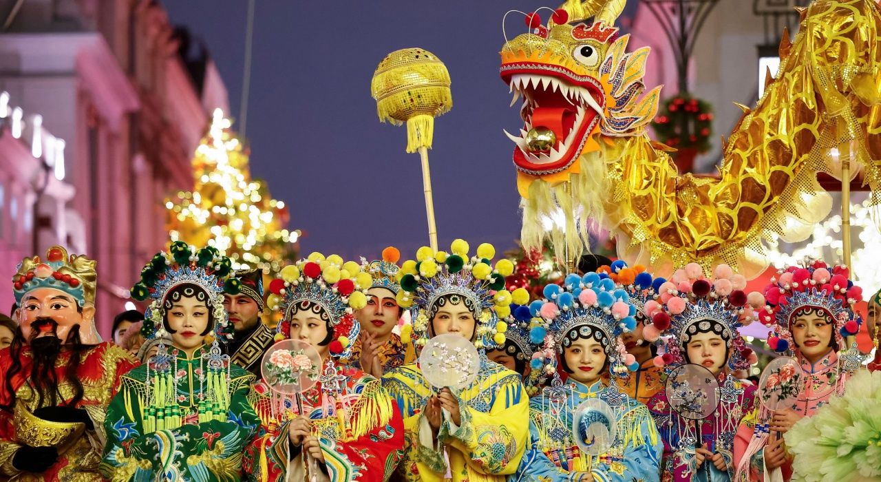 กรุงมอสโก ฉลองตรุษจีนสุดอลังการ