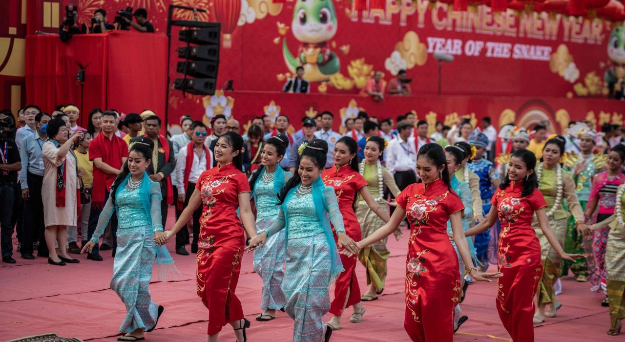 บรรยากาศฉลองตรุษจีนในเมียนมา