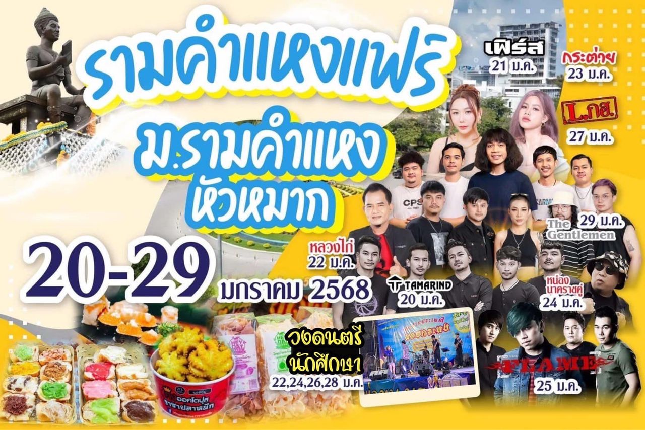 ขอบคุณภาพจากเฟซบุ๊ก PR Ramkhamhaeng University