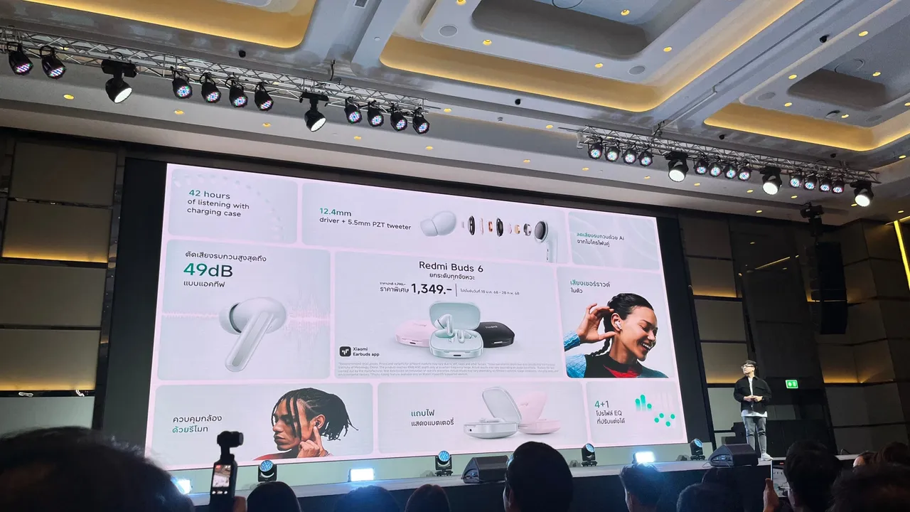 หูฟัง Redmi Buds 6 อีกหนึ่งรุ่นเสริมของ AIoTs