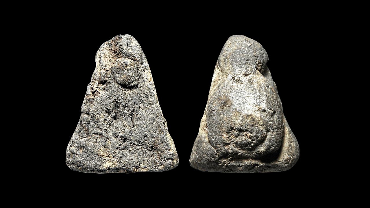 พระปิดตา พิมพ์พระสังกัจจายน์ เนื้อผงคลุกรัก หลวงปู่ยิ้ม วัดหนองบัว ของพีท เมืองกาญจน์.