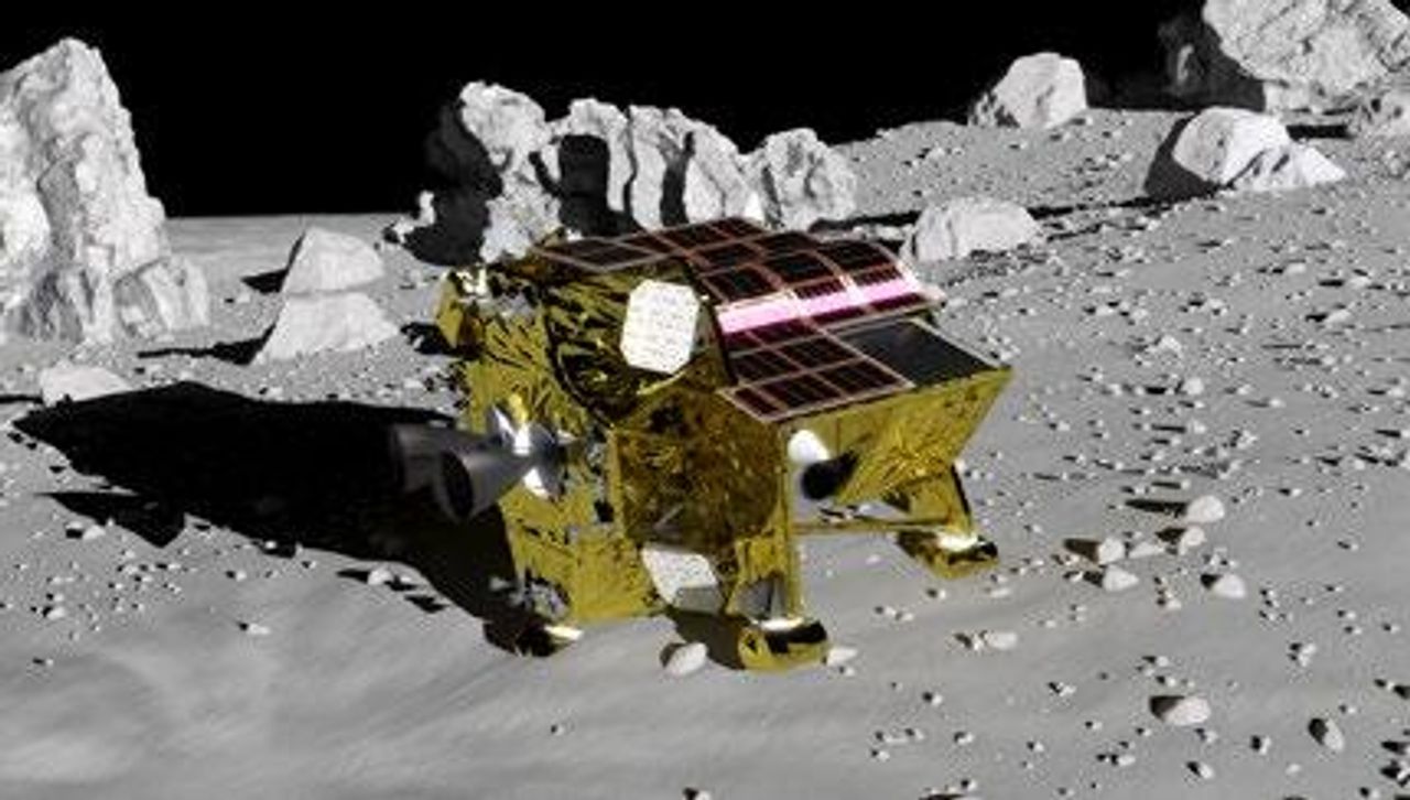 ยานสลิม (SLIM : Smart Lander for Investigating Moon) / ภาพ : JAXA