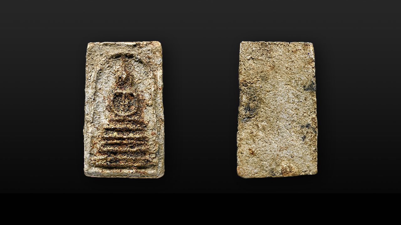 พระสมเด็จบางขุนพรหม พิมพ์ฐานคู่ วัดใหม่อมตรส ของ อ้วนลอยฟ้า พระคุ้มครอง.