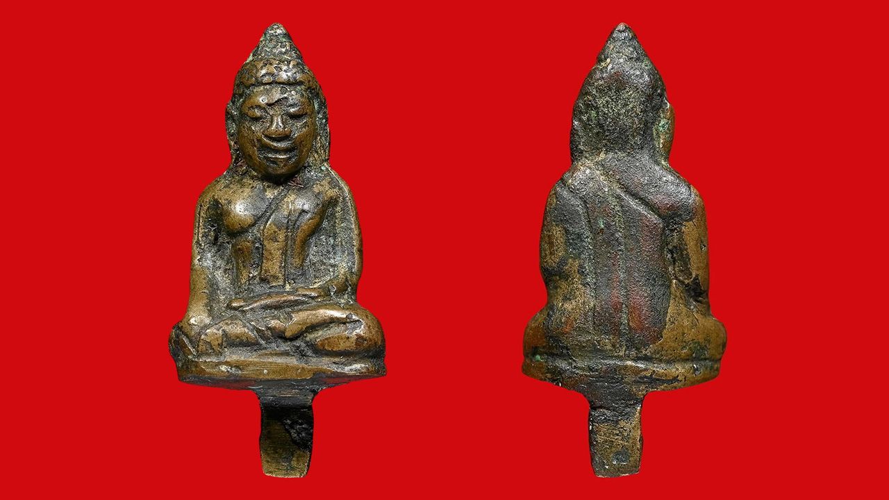 พระยอดธง ก้นยันต์นะ หลวงพ่อแฉ่ง วัดบางพัง ของเสี่ยตี๋ วิคตอรี่.