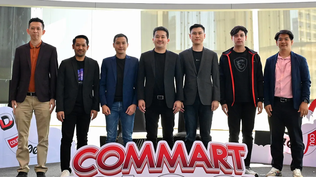 อย่าพลาด - บุญเลิศ นราไท และ พรชัย จันทรศุภแสง แถลงข่าวการจัดงาน “COMMART UNLOCK” มหกรรมสินค้าไอที ระหว่าง 6-9 มี.ค. ที่ไบเทค บางนา โดยมี มนัส มะสะอะ, เกษม ศรีเลิศชัยพานิช และ ชุติพัทธ์ ตั้งกุศลจิต มาร่วมแถลงด้วย ที่สยามพารากอน วันก่อน.
