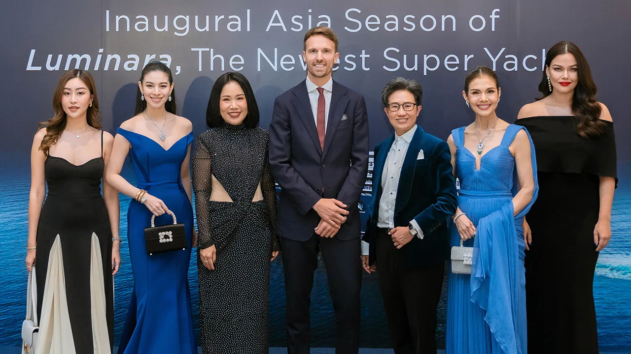 สุดยอด รังสิวิภา จินดาพร เปิดตัว “Luminara” เรือซุปเปอร์ยอชต์ลำใหม่ล่าสุดจาก The Ritz-Carlton Yacht Collection พร้อมเส้นทางล่องเรือในเอเชีย โดยมี เซบาสเตียน ซีวอท, สรญา โฆษะทัต, เทพิน เกษมศานติ์ และ ซอนญ่า สิงหะ มาร่วมงานด้วย ที่เดอะ ริทซ์-คาร์ลตัน วันก่อน.