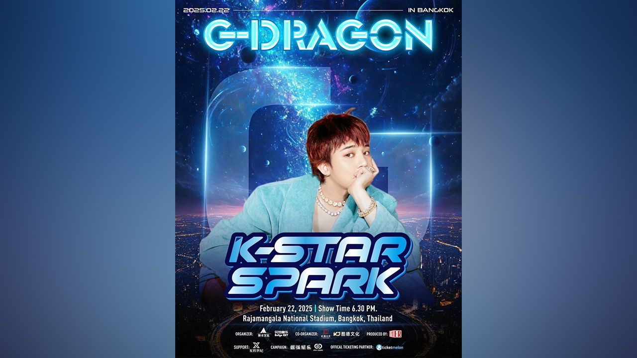 VIP พร้อมมั้ย เจอ G–Dragon แลนดิ้ง สู่เมืองไทยในรอบหลายปี งาน “k-star spark in Bangkok 2025” พร้อม DPR IAN, BAM BAM, MINNIE วันที่ 22 ก.พ.นี้ ซื้อบัตรทาง http://ticketmelon.com