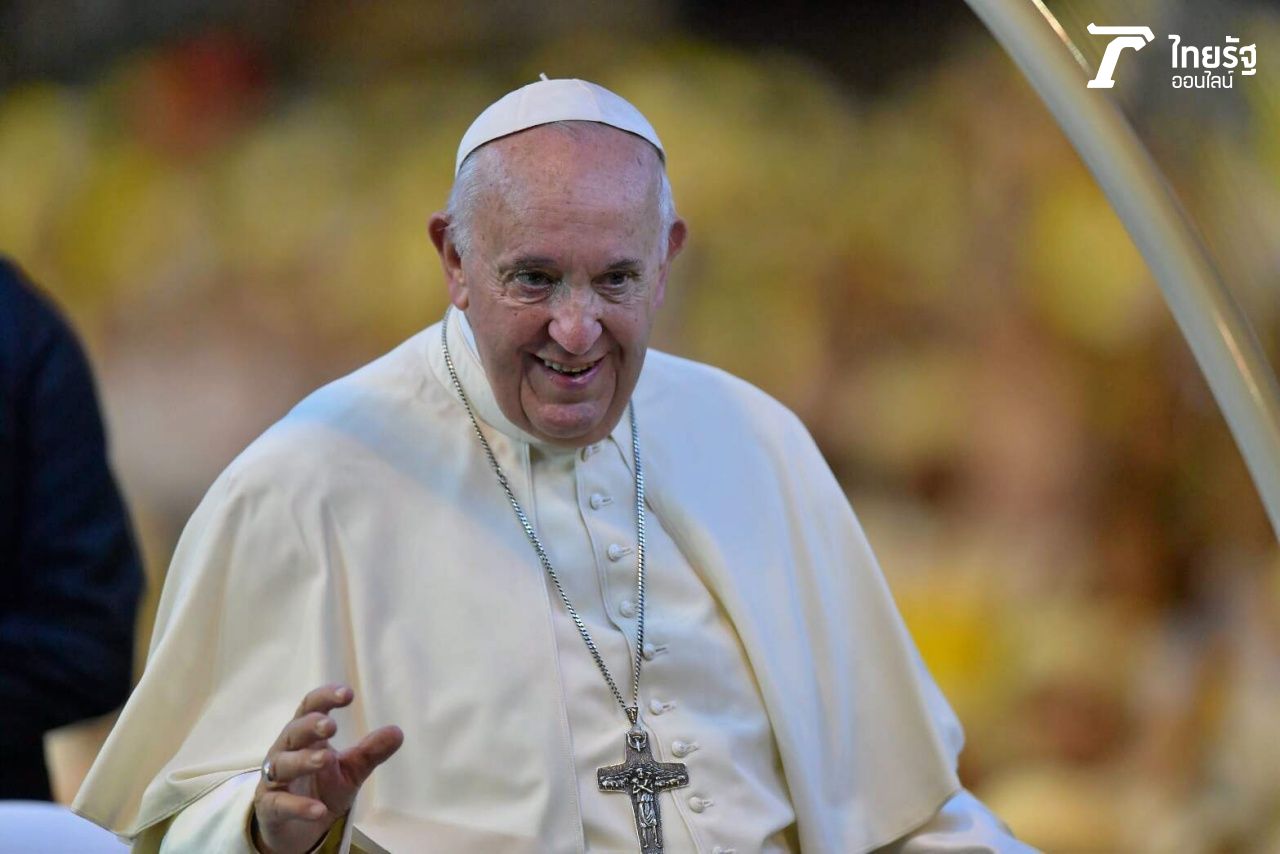 สมเด็จพระสันตะปาปาฟรานซิส เมื่อครั้งเสด็จเยือนไทยในปี 2562