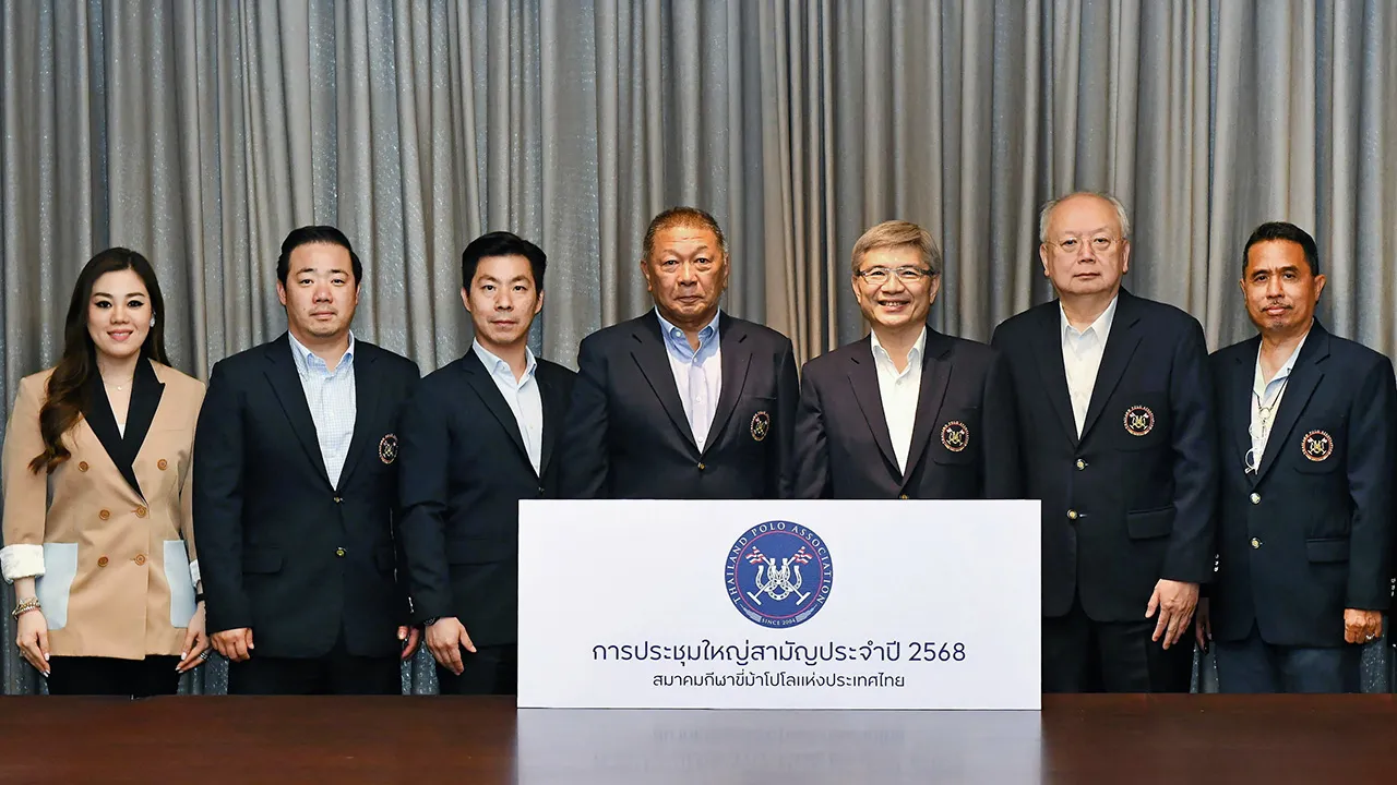 ขี่ม้าโปโล - กนกศักดิ์ ปิ่นแสง จัดการประชุมใหญ่สามัญประจำปี 2568 สมาคมกีฬาขี่ม้าโปโล พร้อมเลือก นพ.ไพโรจน์ บุญคงชื่น เป็นนายกสมาคมคนใหม่ โดยมี อัยยวัฒน์ ศรีวัฒนประภา, อภิเชษฐ์ ศรีวัฒนประภา และ อรุณรุ่ง ศรีวัฒนประภา มาร่วมประชุมด้วย ที่คิง เพาเวอร์ วันก่อน.