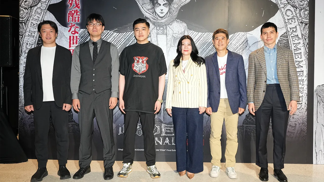 เหมือนจริง ฌอน หวัง เปิดนิทรรศการ “ผ่าพิภพไททัน” Attack on Titan FINAL Exhibition Ver. Thailand แสดงศิลปะต้นฉบับ พร้อมเทคนิคแสง สี เสียงสมจริง จัดถึง 18 มิ.ย. โดยมี พิณรัตน์ กิติเวชกุล, ชนะศักดิ์ นิยะถิรกุล และ ชุนซากุ เซกิ มาร่วมงานด้วย ที่เซ็นทรัลเวิลด์ วันก่อน.