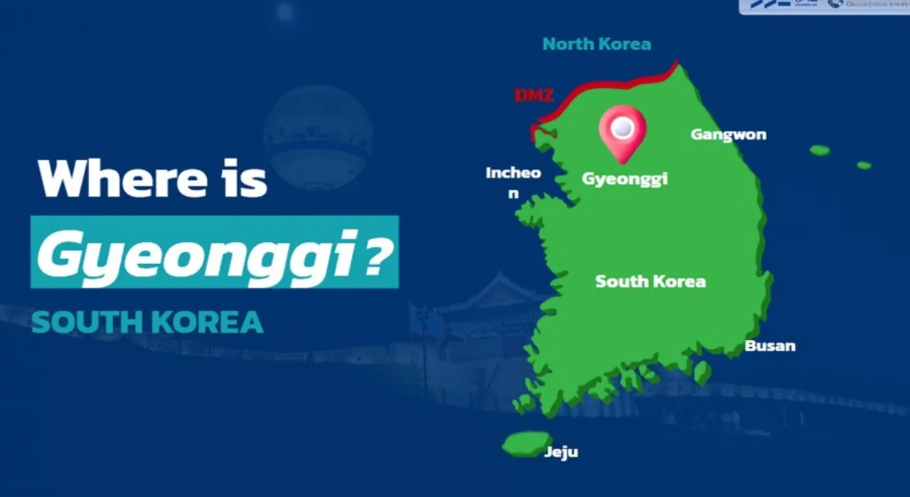 แผนที่ที่ตั้งของจังหวัดคยองกี