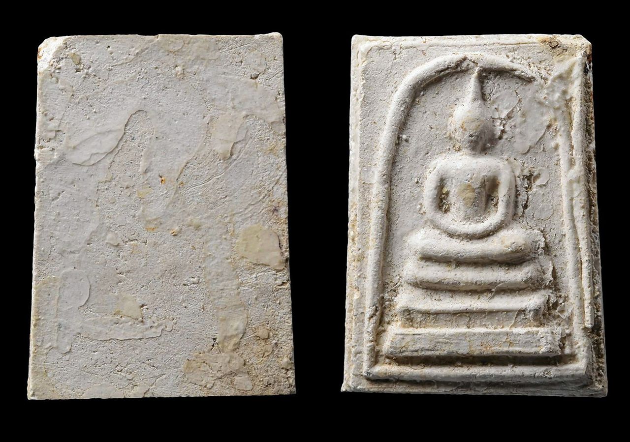 พระพิมพ์สมเด็จเนื้อขาว พระอาจารย์ชาญณรงค์ วัดทองบางพรม ของทนายต๋ง.