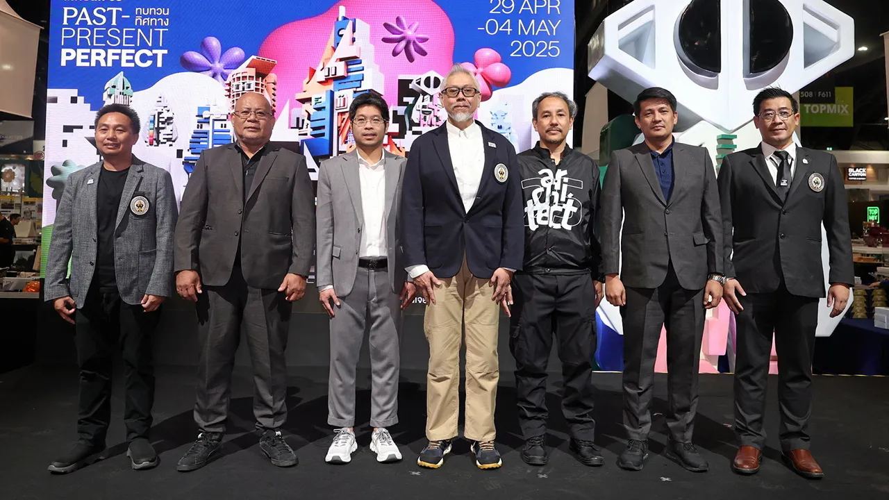 ตามไปชม - อเส สุขยางค์ เปิด “สถาปนิก’68” ครั้งที่ 37 งานแสดงเทคโนโลยีสถาปัตยกรรม และผลิตภัณฑ์ก่อสร้างยิ่งใหญ่ที่สุดในอาเซียน จัดถึง 4 พ.ค. โดยมี ธันว์ ศรีจันทร์, ศุภแมน มรรคา, ทรงพจน์ สายสืบ และ อดุลย์ แก้วดี มาร่วมงานด้วย ที่อิมแพ็ค เมืองทองธานี วันก่อน.