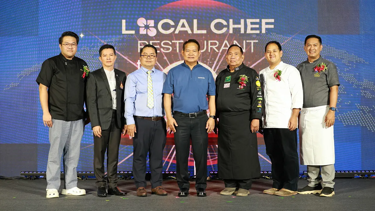 อาหารท้องถิ่น - สุรพล ปลื้มใจ รองอธิบดีกรมส่งเสริมอุตสาหกรรม แถลงข่าวการพัฒนาร้านอาหารเชฟชุมชนอาหารถิ่นไทย ในภาคกลางและภาคตะวันออก โดยมี รศ.ดร.อนินท์ มีมนต์, รศ.พงษ์ศักดิ์ ทรงพระนาม และ ธิติ เหมภัทรกนก มาร่วมงานด้วย ที่โรงแรมมิลเลนเนียม ฮิลตัน วันก่อน.