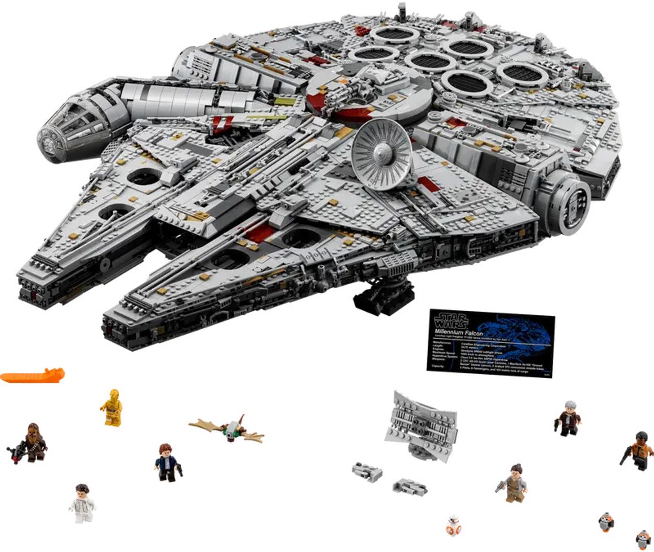 Millennium Falcon ในรูปแบบของตัวต่อเลโก้