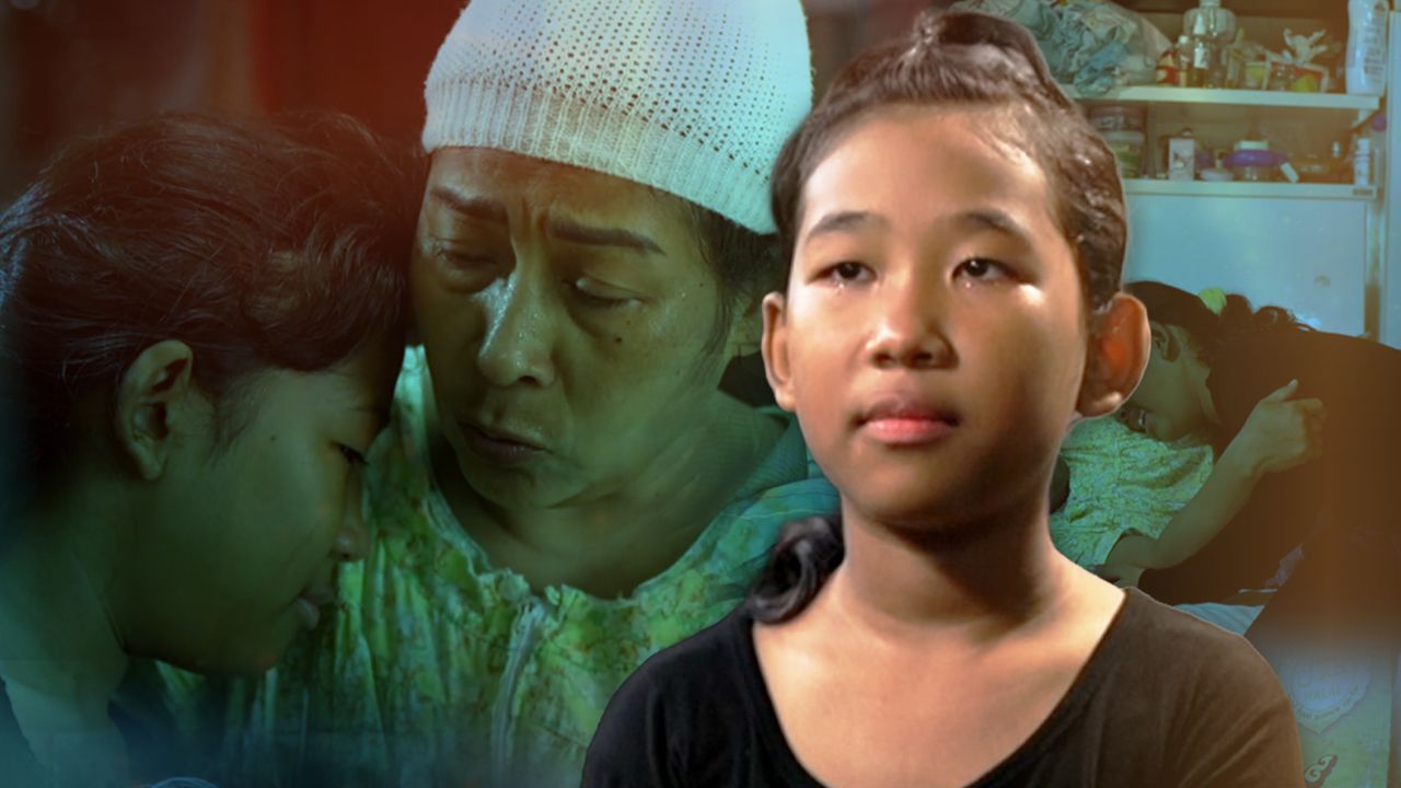 น้องมุนา เด็กหญิงวัย 10 ขวบ สู้ชีวิตกับแม่ที่ป่วยมะเร็ง