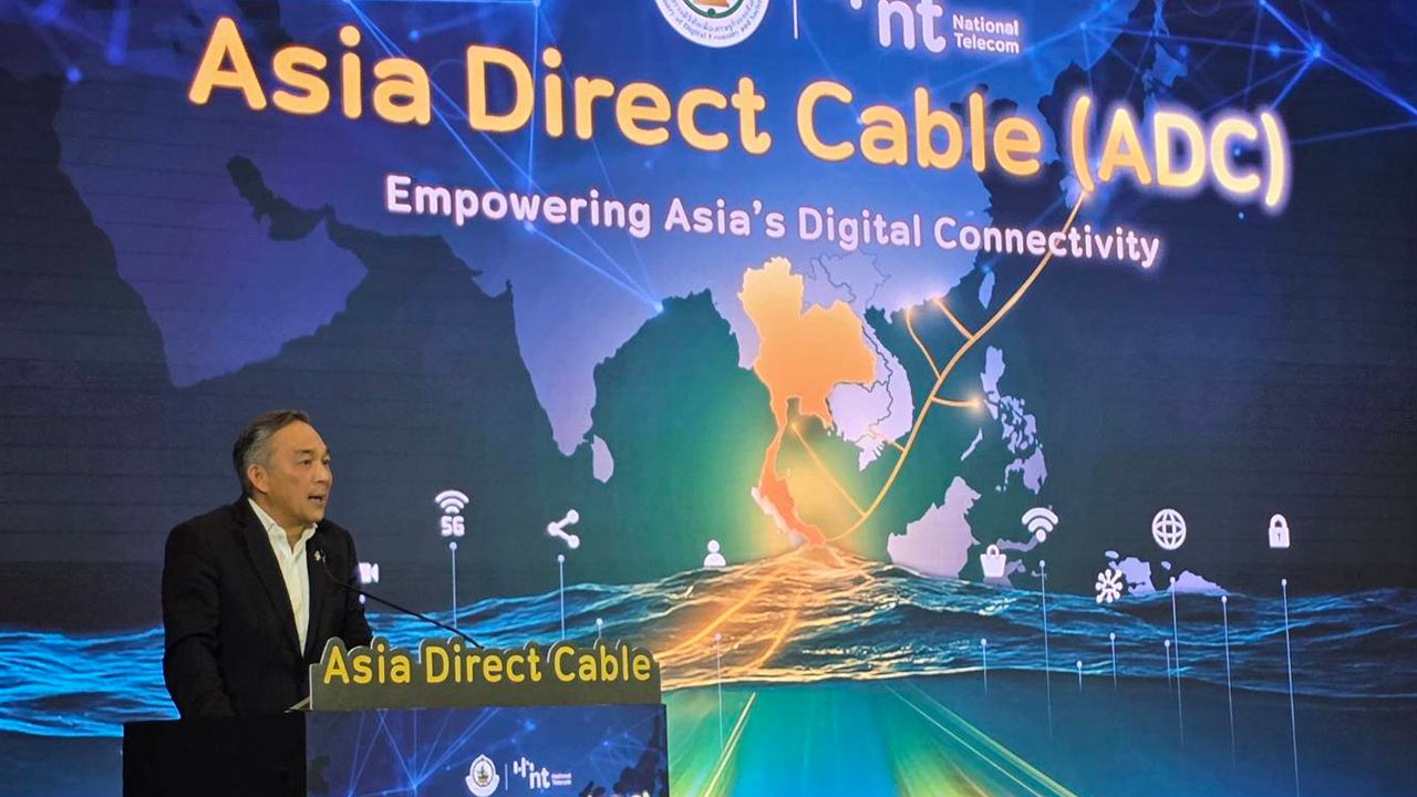 NT เปิดโครงข่ายเคเบิลใต้น้ำ ADC เชื่อม 7 ประเทศในเอเชีย