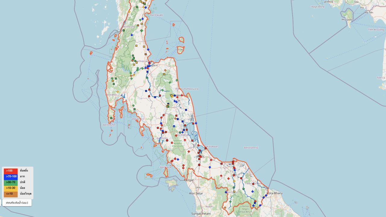 สถานการณ์น้ำภาคใต้เริ่มทรงตัว แต่ต้องระวังฝนสะสม