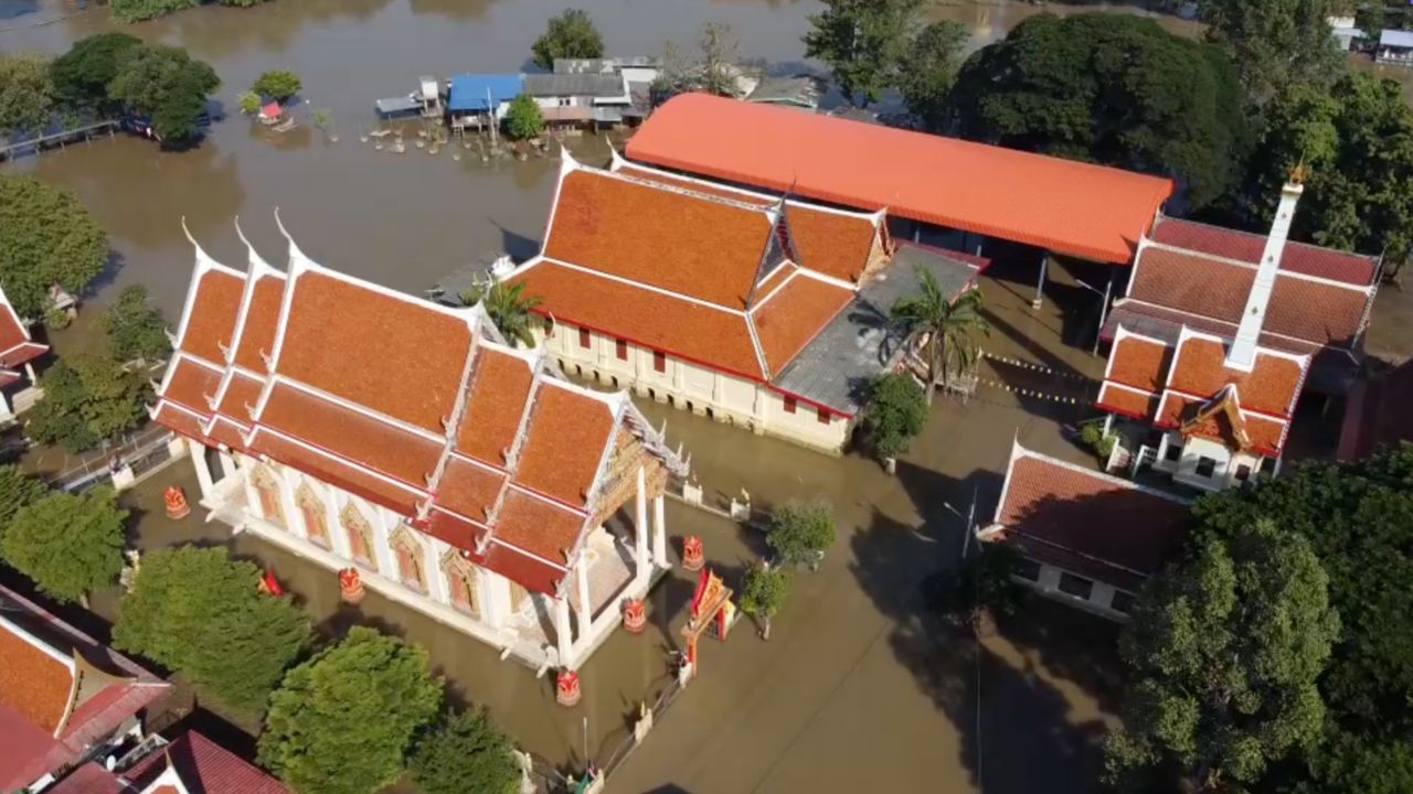 สถานการณ์น้ำท่วมในอยุธยา ยังคงหนัก 13 อำเภอได้รับผลกระทบ