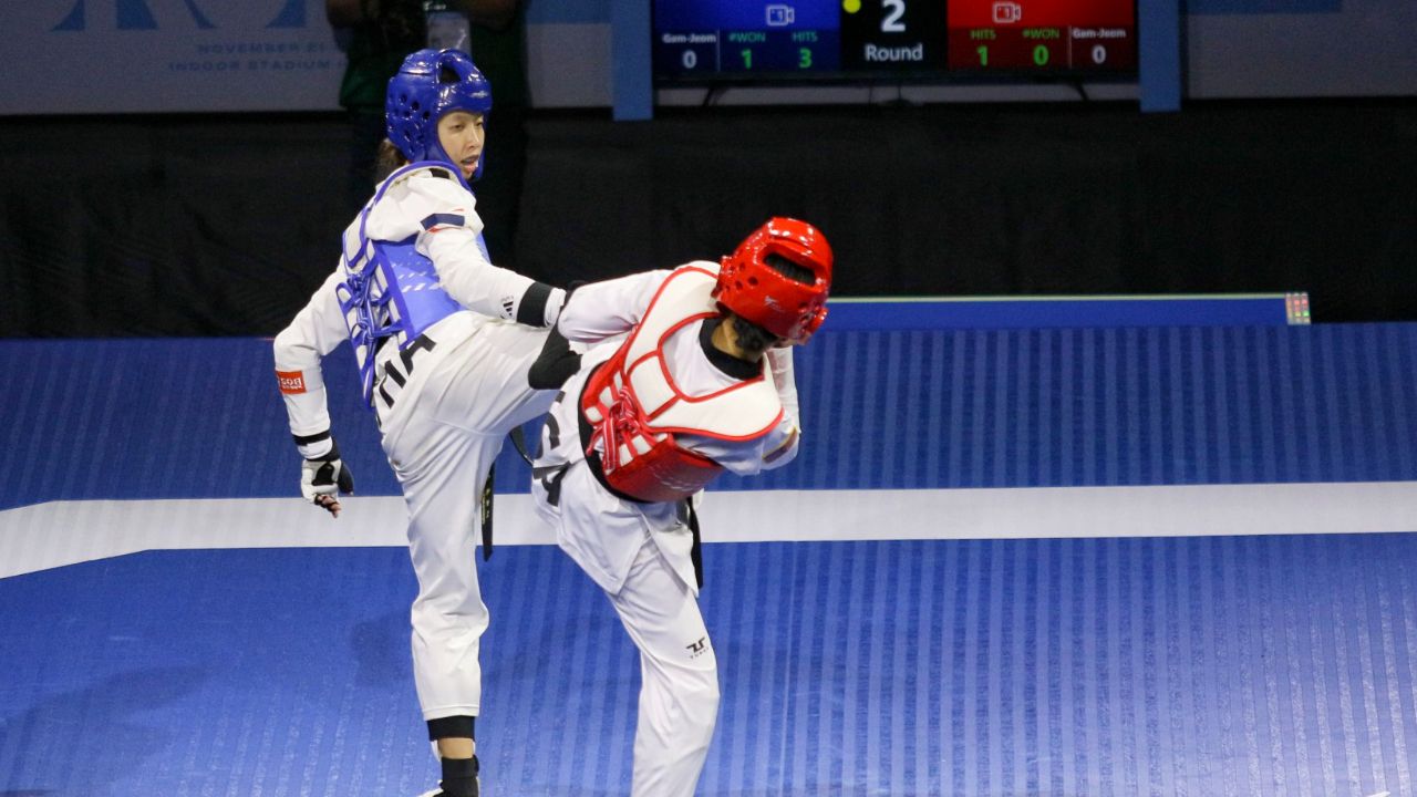 ”พัชรกัญน์“ ฮึดหยิบทองแดง ประเดิมคว้าเหรียญศึกแบงค็อกฯ เทควันโดให้ไทย