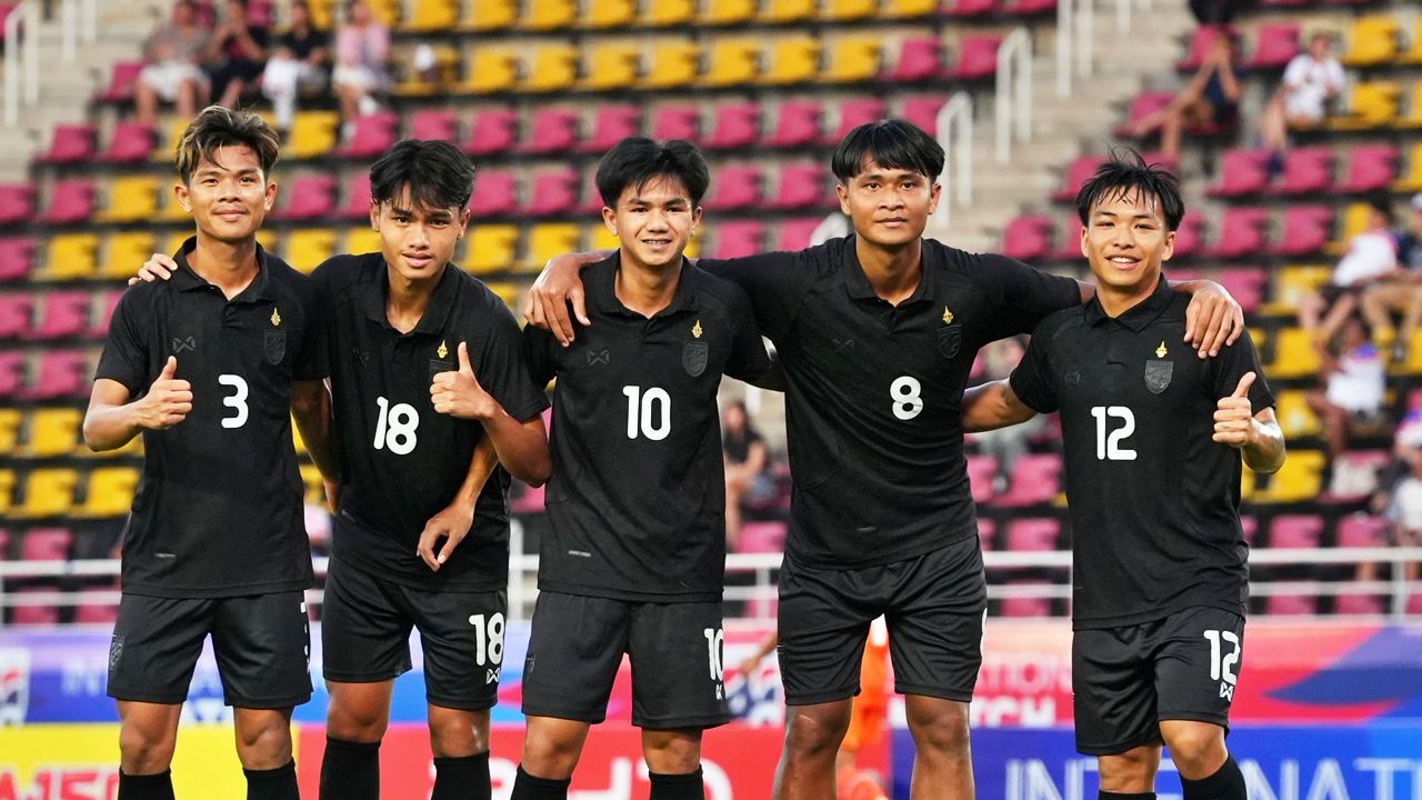 ผลบอล ทีมชาติไทย U23 อุ่นเครื่องชนะ อินเดีย U23 ขาดลอย 4-0